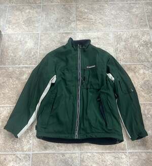 Vintage Abercrombie & Fitch Reversible Fleece Canvas Utility Jacket Green Black